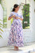 Restful Smokey Floral Maternity & Nursing Concealed Zips Night Dress momzjoy.com
