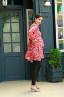 Darling French Rose Maternity Top MOMZJOY.COM