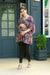 Jolly Floral Blue Maternity Poncho Top MOMZJOY.COM