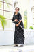 Graceful Black Ikat Maternity & Nursing Kaftan (100% Cotton) momzjoy.com