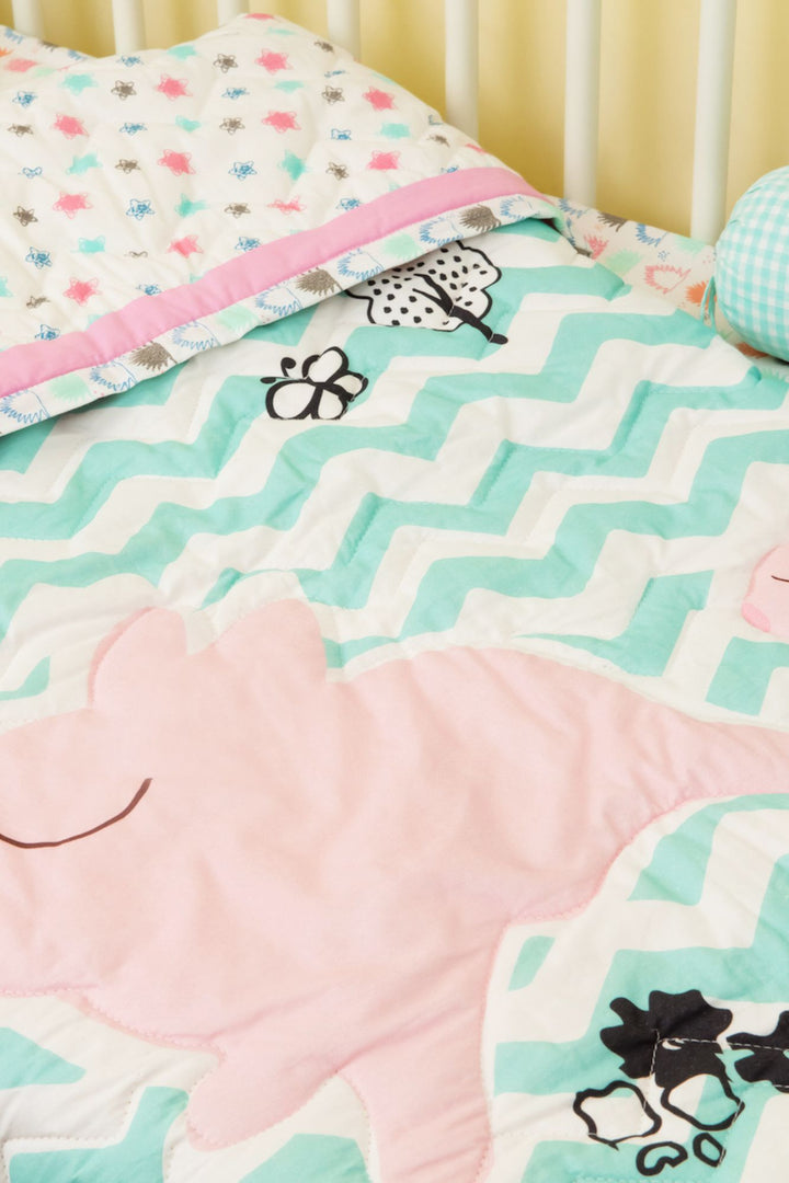 Pink Piggy -  5 Pcs Bedding Set MOMZJOY.COM