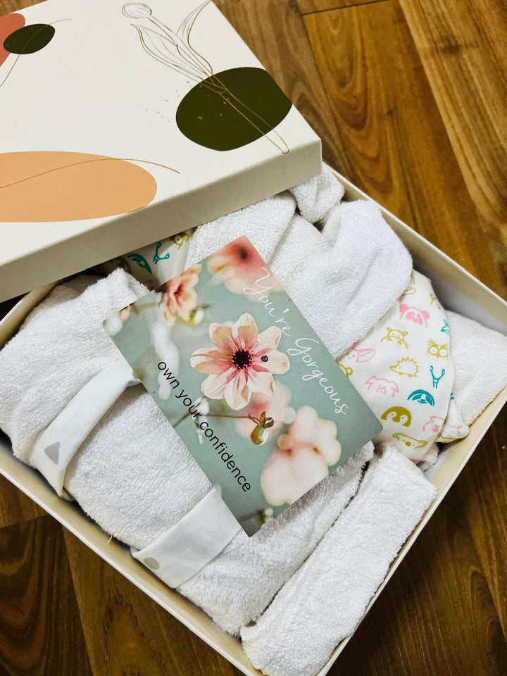 Bathrobe Baby Welcome Gift Box MOMZJOY.COM