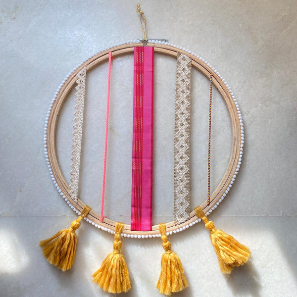 Pink Blush Clip Holder Hoop