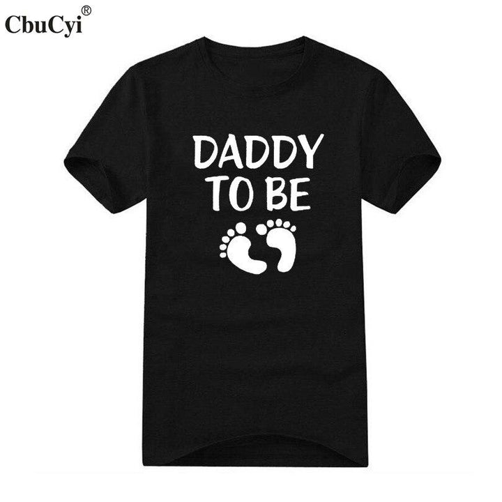 Cute Daddy To Be Black Tee/T-shirt - MOMZJOY.COM