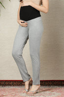 Maternity Black & Grey Leggings - Twin Pack MOMZJOY.COM
