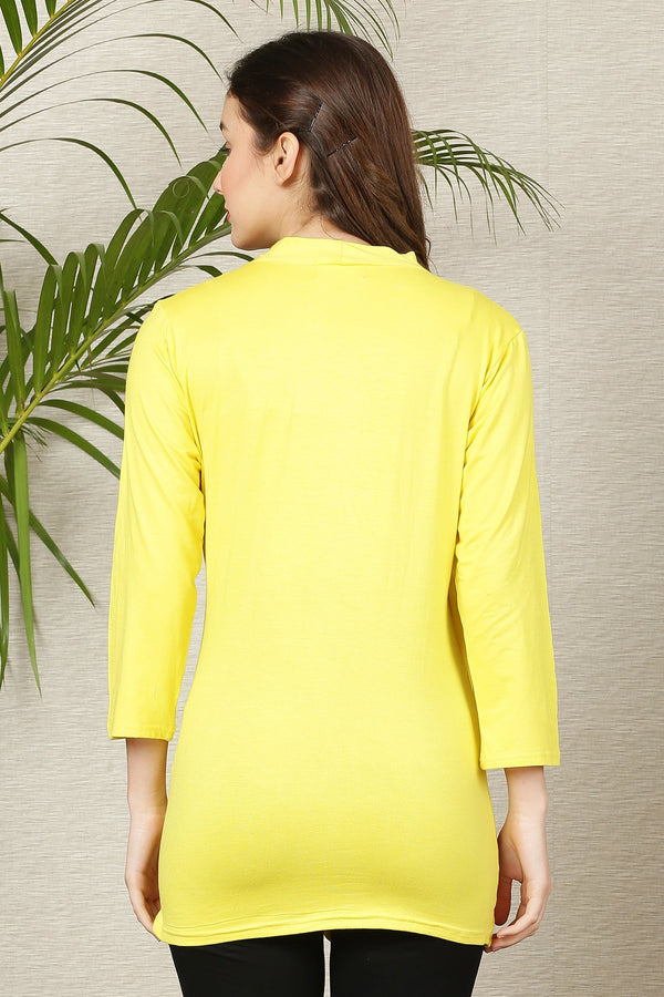 Maternity & Nursing Wrap Tops - Yellow & Blue Twin Pack MOMZJOY.COM