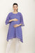 Starry Blue Dotted Maternity & Nursing Chiffon Shirt Dress momzjoy.com