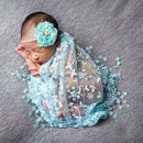 Newborn Pastel Lace Crochet Infant Blanket/Scarf - Photography Prop MOMZJOY.COM