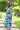 Azure Aztec Concealed Zip Maternity & Nursing Maxi - MOMZJOY.COM