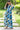 Azure Aztec Concealed Zip Maternity & Nursing Maxi - MOMZJOY.COM