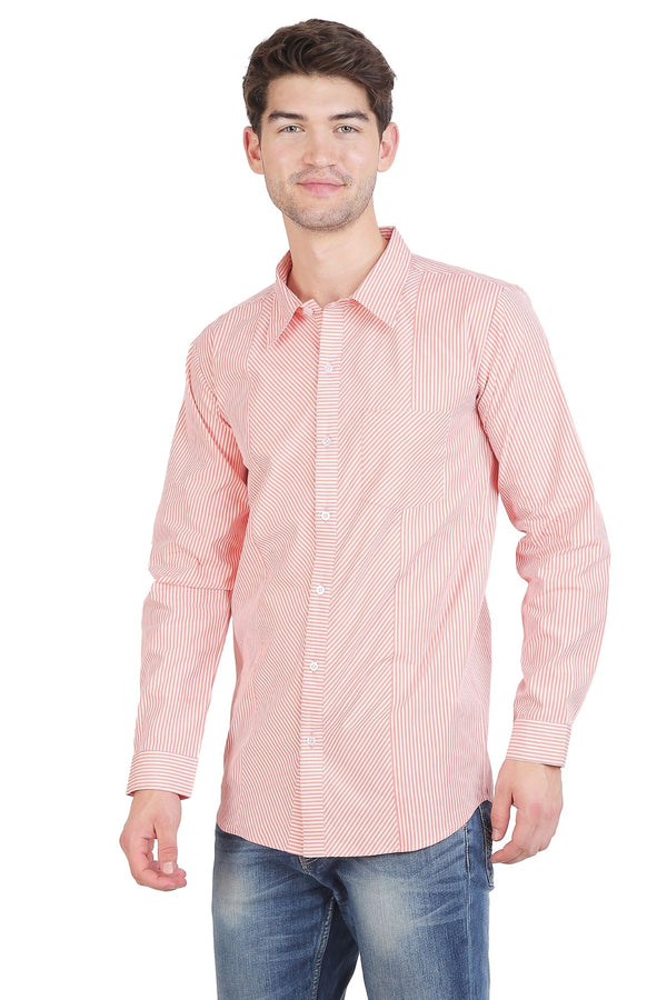 Men Candy Striped Shirt MOMZJOY.COM