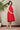 Breezy Scarlet Layered Maternity & Nursing Flow Dress MOMZJOY.COM