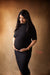 Classic Black Stretchable Maternity Dress MOMZJOY.COM