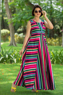 Chirpy Pink Striped Maternity & Nursing Dress MOMZJOY.COM
