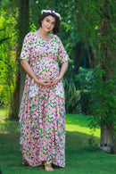 Pink Blush Maternity Flow Dress