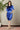 Smashing Cerulean Blue Ruched Maternity Velvet Dress MOMZJOY.COM