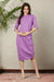 Lovable Lilac Ruched Maternity Dress MOMZJOY.COM