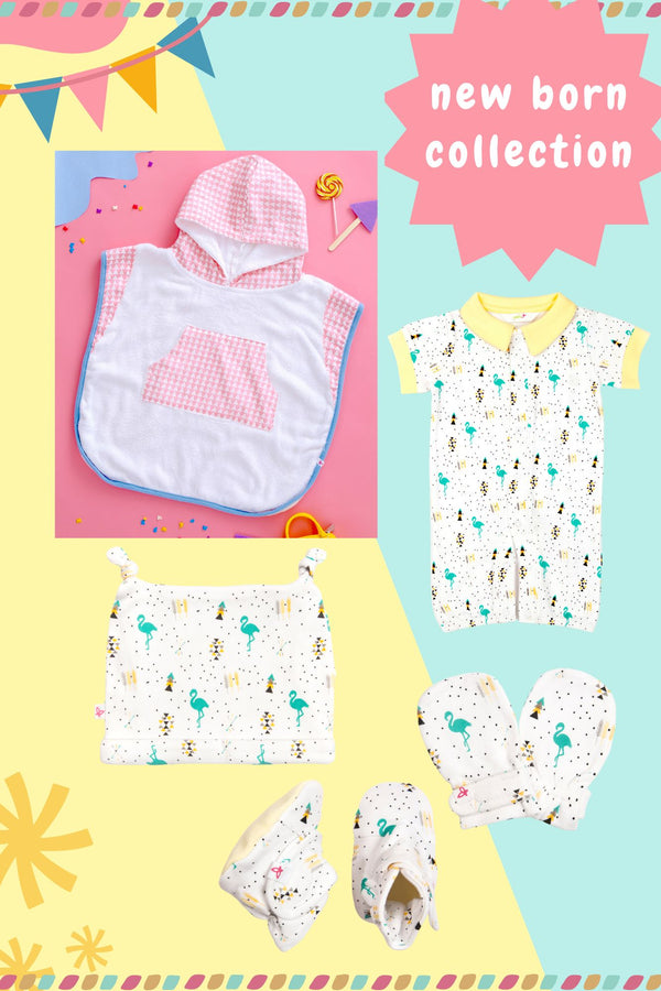Baby Candy Pink Flamingo Gift Set (Set of 5) MOMZJOY.COM