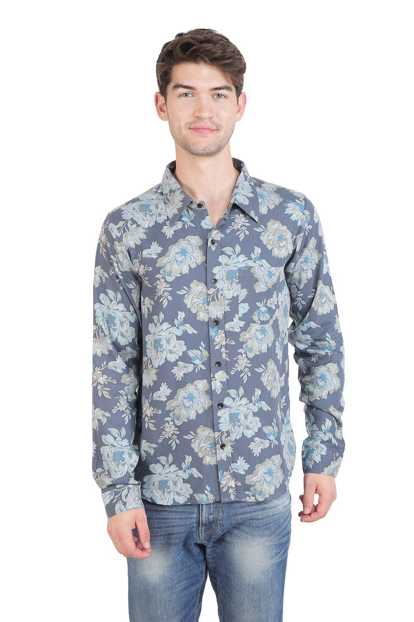 Men Comfy Spruce Flower Bomb Shirt MOMZJOY.COM