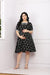 Ikat Jade Black Flap Maternity& Nursing Dress (100% Cotton) momzjoy.com