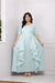 Joyful Blue Nautical Maternity Flow Dress (100% Cotton) momzjoy.com