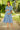 Pastel Blue Concealed Zips Maternity & Nursing Dress MOMZJOY.COM