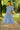 Pastel Blue Concealed Zips Maternity & Nursing Dress MOMZJOY.COM
