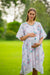 Snow White Maternity & Nursing Kaftan Dress + Matching Swaddle Set Of 2 momzjoy.com