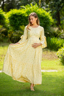 Pristine Maternity & Nursing Frill Dress momzjoy.com