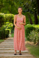 Azure Pink Floral Maternity & Nursing Jacket Dress (Set of 2) momzjoy.com