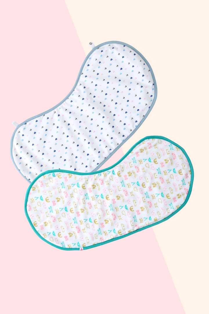 Forest Sail - Bib cum Burp Cloth (Set of 2) MOMZJOY.COM