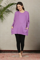 Chic Orchid Maternity Top momzjoy.com