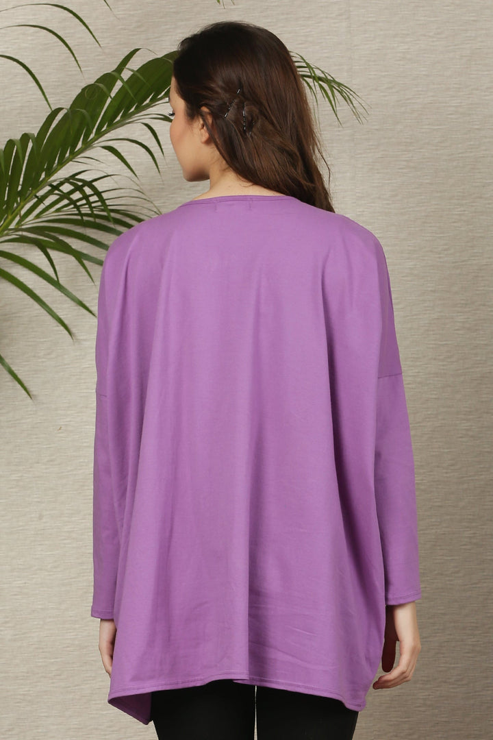 Chic Orchid Maternity Top momzjoy.com