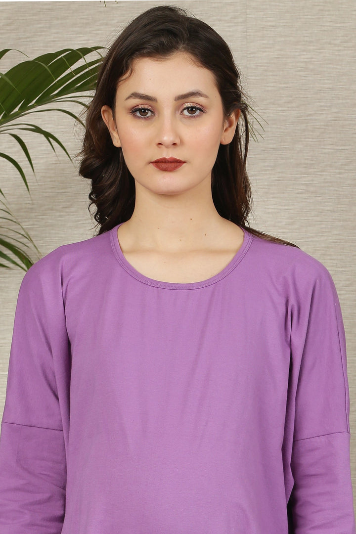 Chic Orchid Maternity Top momzjoy.com