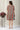 Tangerine Plaid Snap Shoulder Maternity & Nursing Night Dress / Delivery Gown/ Lounge Dress MOMZJOY.COM