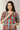 Tangerine Plaid Snap Shoulder Maternity & Nursing Night Dress / Delivery Gown/ Lounge Dress MOMZJOY.COM