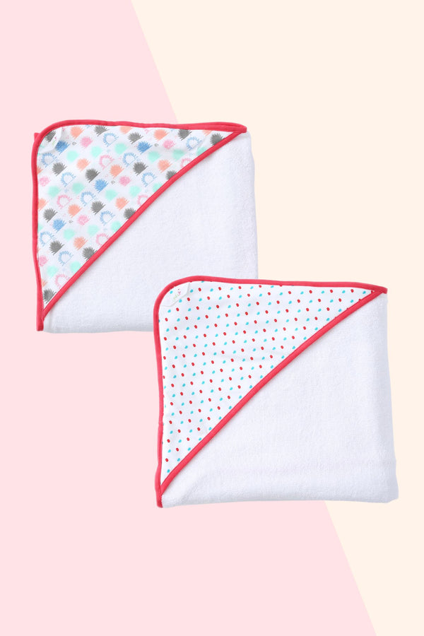 Dotty Pineapple - Hooded Towels (Set of 2) MOMZJOY.COM