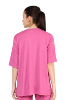 Candy Pink Maternity Top MOMZJOY.COM