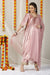 Luxe Sage Pink Maternity Kurta + Bump Band Bottom + Dupatta (3 Pc) momzjoy.com