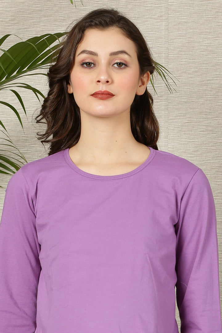 Maternity & Nursing Tops - Lilac & Teal Green Twin Pack MOMZJOY.COM