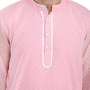 Men Classic Lavish Pink Kurta MOMZJOY.COM