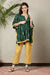 Serene Basil Green Maternity & Nursing Kaftan Set (2Pc) (100% Cotton) momzjoy.com