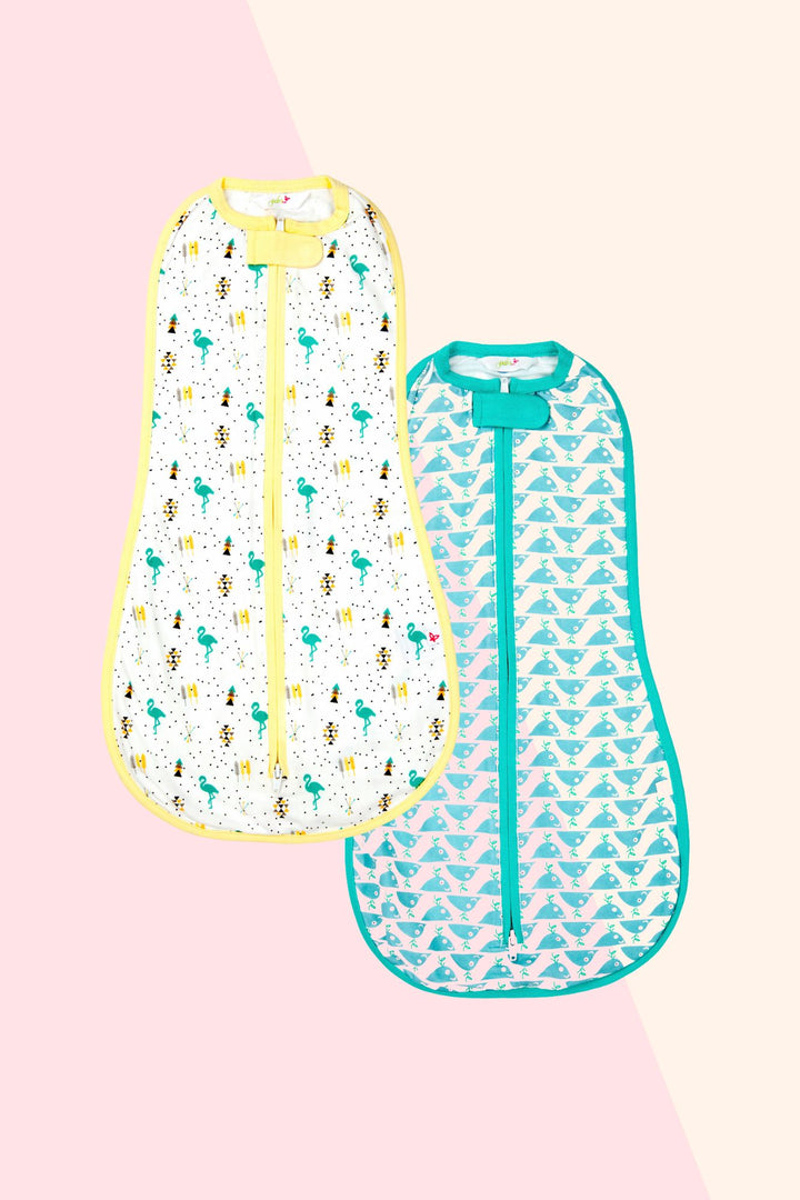 Whale Flamingo - Sleeping Sack (Set of 2) MOMZJOY.COM