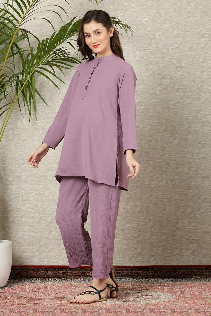 Charming Lilac Maternity & Nursing Coord Set (2Pc) momzjoy.com