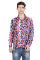 Men Abstract Colorful Shirt MOMZJOY.COM