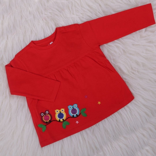 Red Owl Dress (0-24 months)