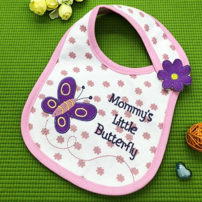 Mommy's Little Butterfly Adjustable Baby Meal Bib (0-3 yrs)