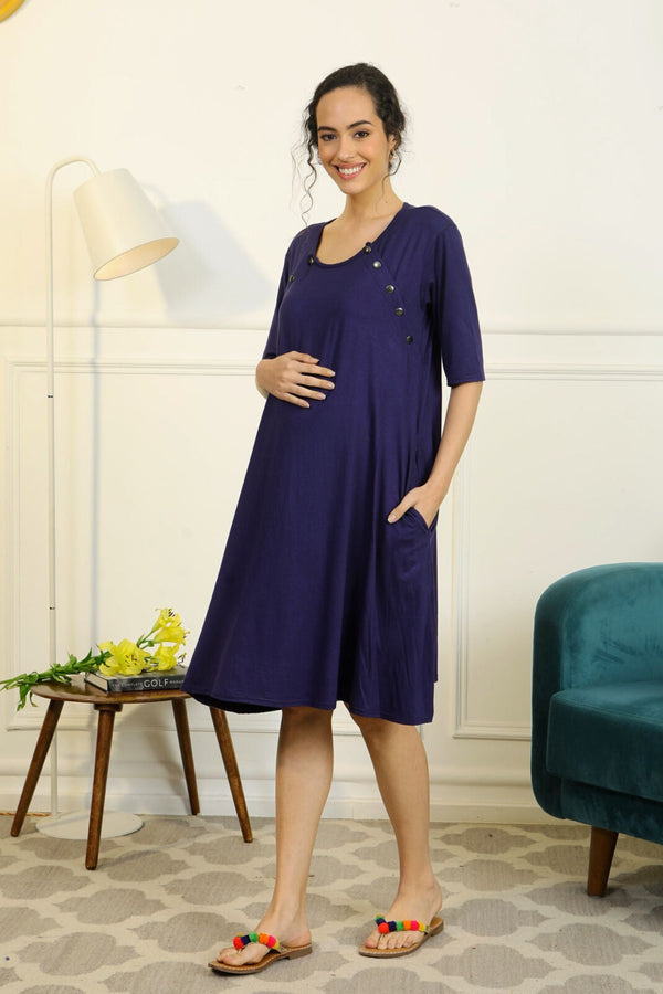 Silk Maternity Hospital Gown Delivery Robe Mint di MyGrowingBelly