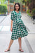 Forest Green Plaid Maternity & Nursing Dress MOMZJOY.COM
