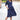 Yale Blue Polka Maternity & Nursing Dress MOMZJOY.COM